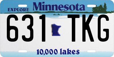 MN license plate 631TKG