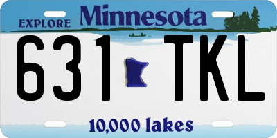 MN license plate 631TKL