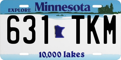 MN license plate 631TKM