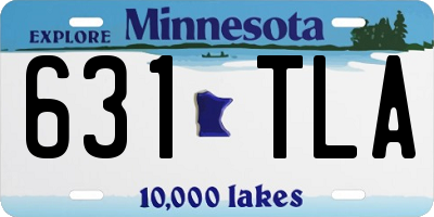 MN license plate 631TLA