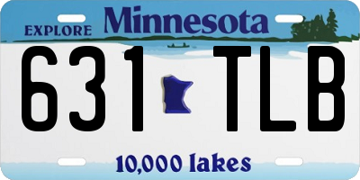 MN license plate 631TLB