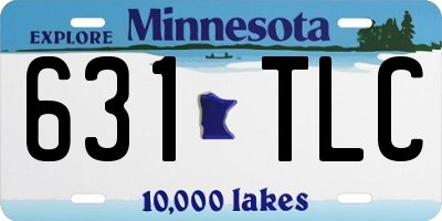 MN license plate 631TLC