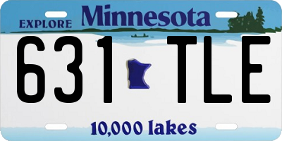 MN license plate 631TLE