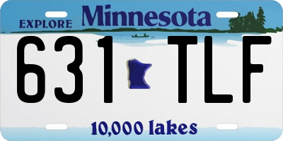 MN license plate 631TLF