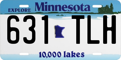 MN license plate 631TLH