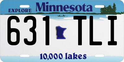 MN license plate 631TLI
