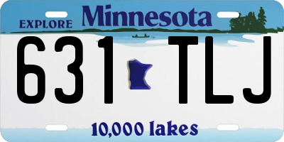 MN license plate 631TLJ