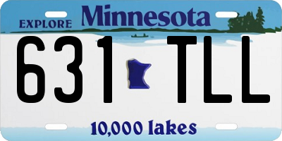 MN license plate 631TLL