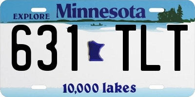 MN license plate 631TLT