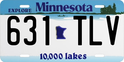MN license plate 631TLV