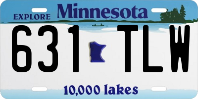MN license plate 631TLW