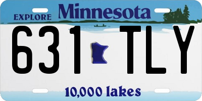 MN license plate 631TLY