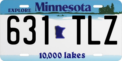 MN license plate 631TLZ
