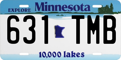MN license plate 631TMB