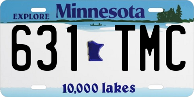 MN license plate 631TMC
