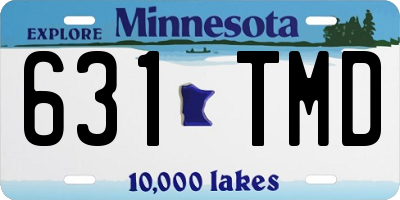 MN license plate 631TMD