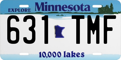 MN license plate 631TMF
