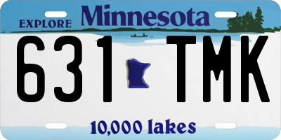 MN license plate 631TMK
