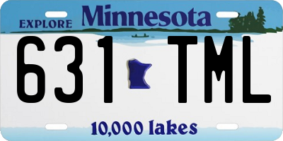 MN license plate 631TML