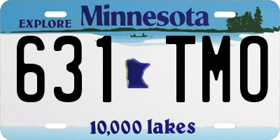 MN license plate 631TMO