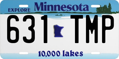MN license plate 631TMP