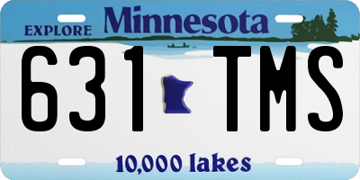 MN license plate 631TMS
