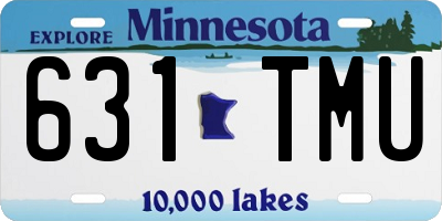MN license plate 631TMU