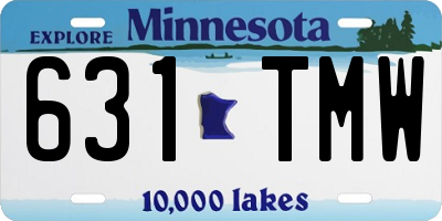 MN license plate 631TMW
