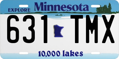 MN license plate 631TMX