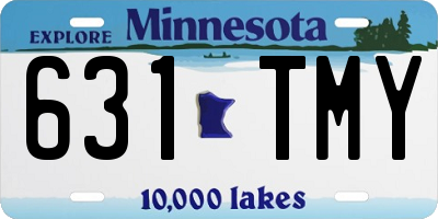 MN license plate 631TMY