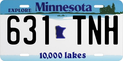 MN license plate 631TNH