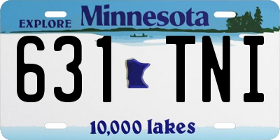 MN license plate 631TNI