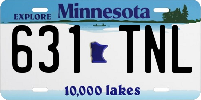 MN license plate 631TNL