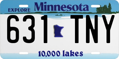 MN license plate 631TNY