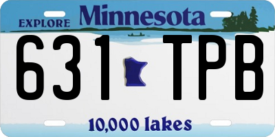 MN license plate 631TPB
