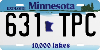 MN license plate 631TPC