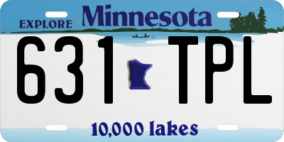 MN license plate 631TPL