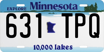 MN license plate 631TPQ