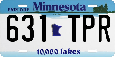 MN license plate 631TPR