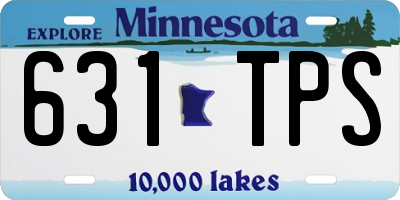 MN license plate 631TPS