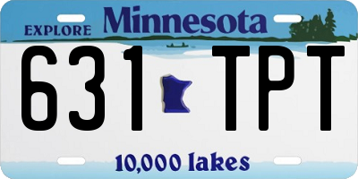 MN license plate 631TPT