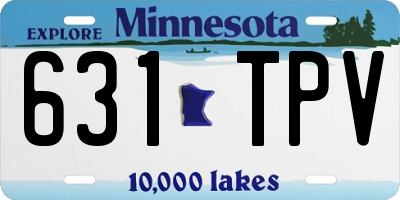 MN license plate 631TPV