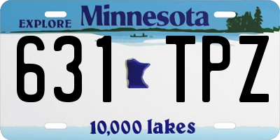 MN license plate 631TPZ