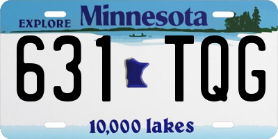 MN license plate 631TQG
