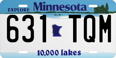 MN license plate 631TQM