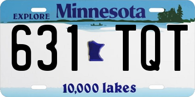 MN license plate 631TQT