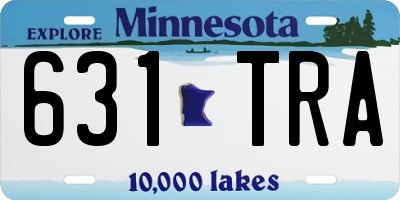 MN license plate 631TRA