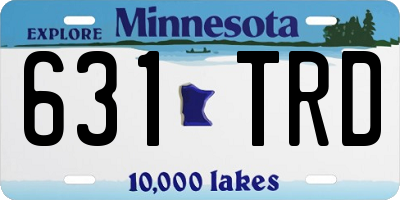 MN license plate 631TRD