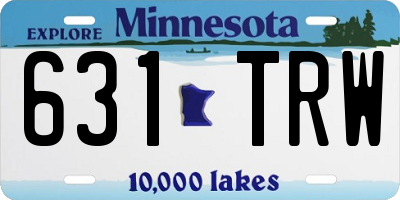MN license plate 631TRW