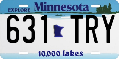 MN license plate 631TRY